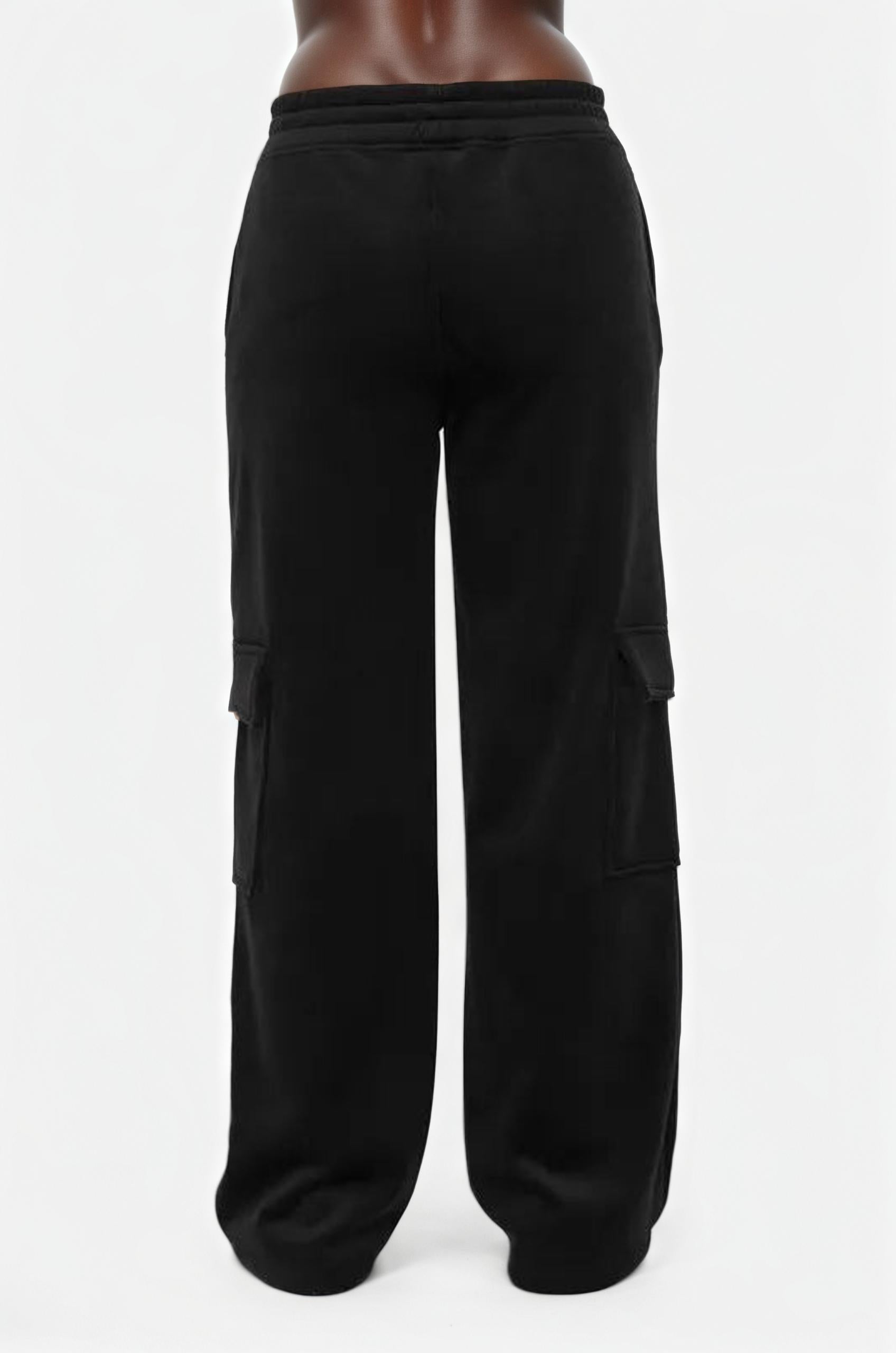 Mono B Elastic Waist Corduroy Cargo Pants