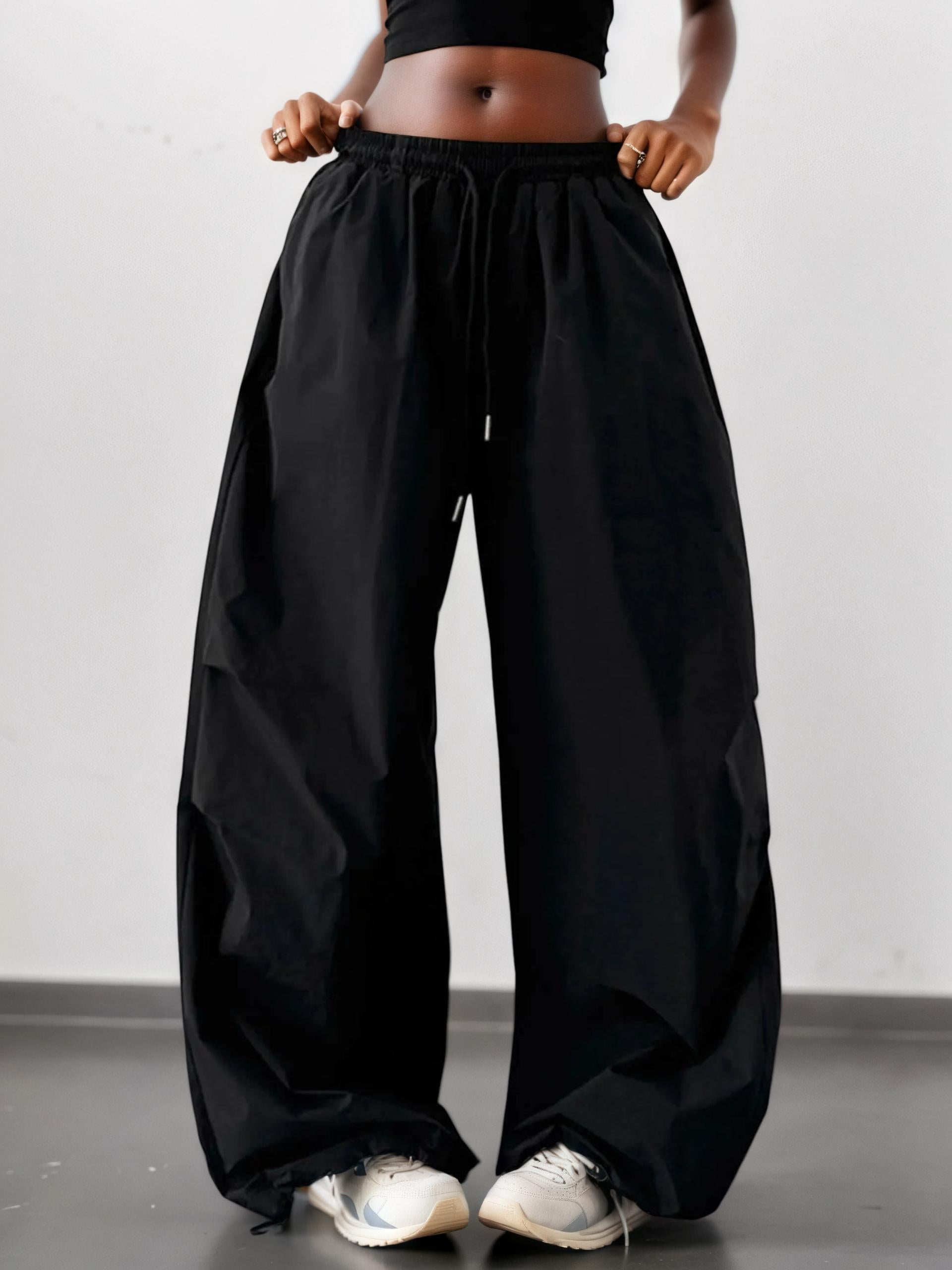 Oversized Wide Leg Casual Pants