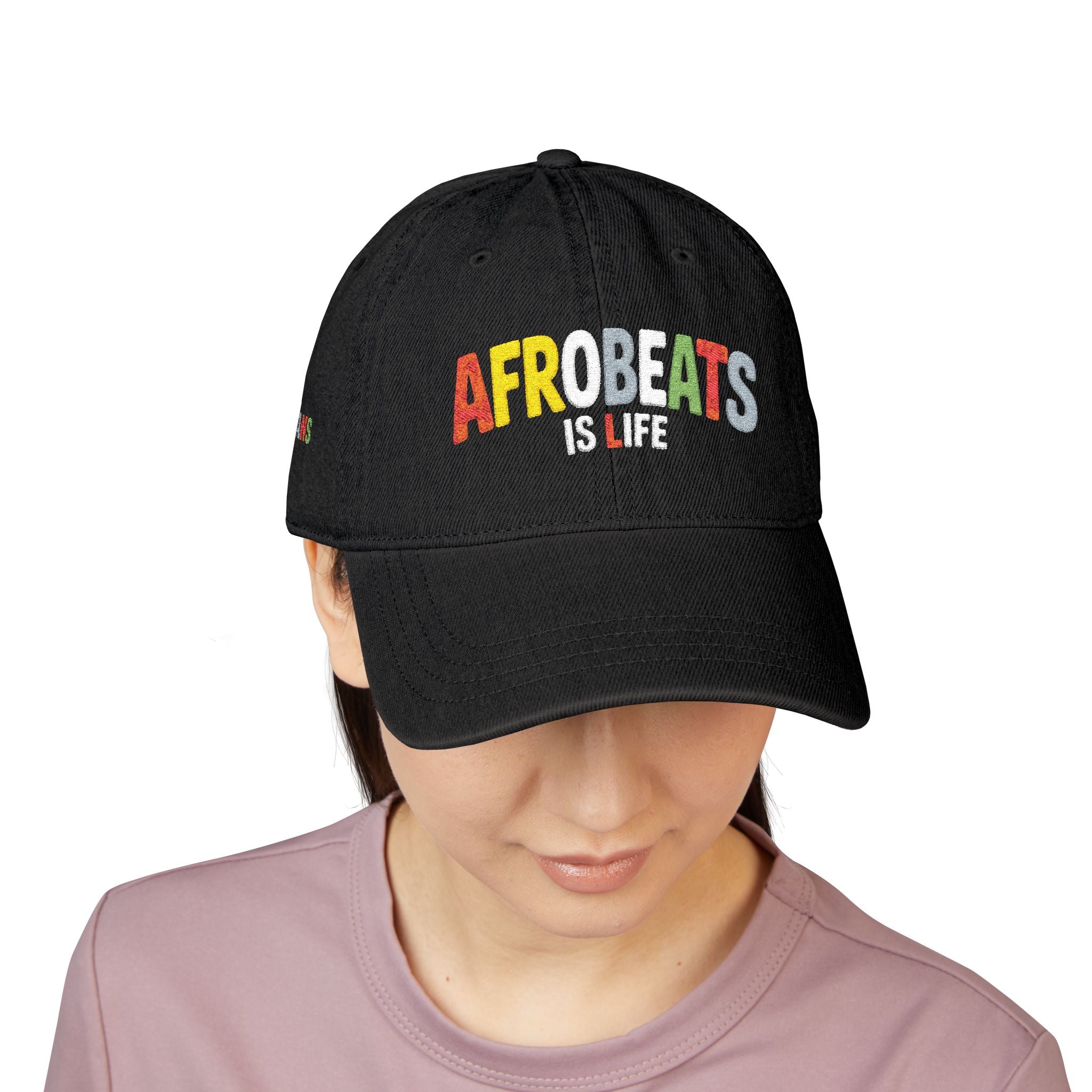 'Afrobeats is Life' Denim Hat (Embroidery)