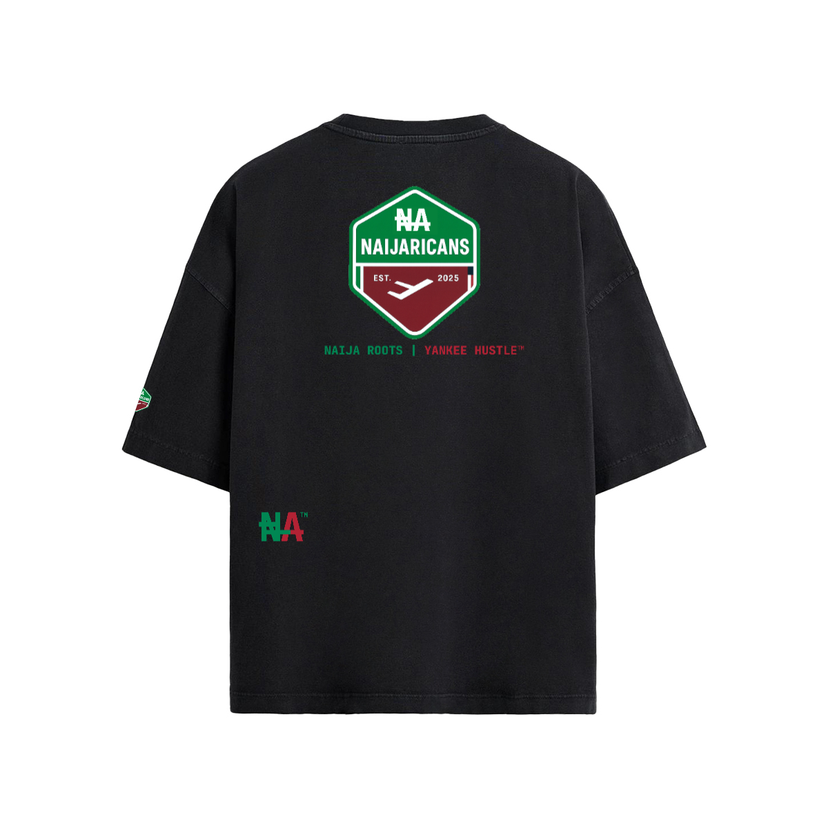 Unisex 40S Combed Cotton Oversized "NA" T-shirt