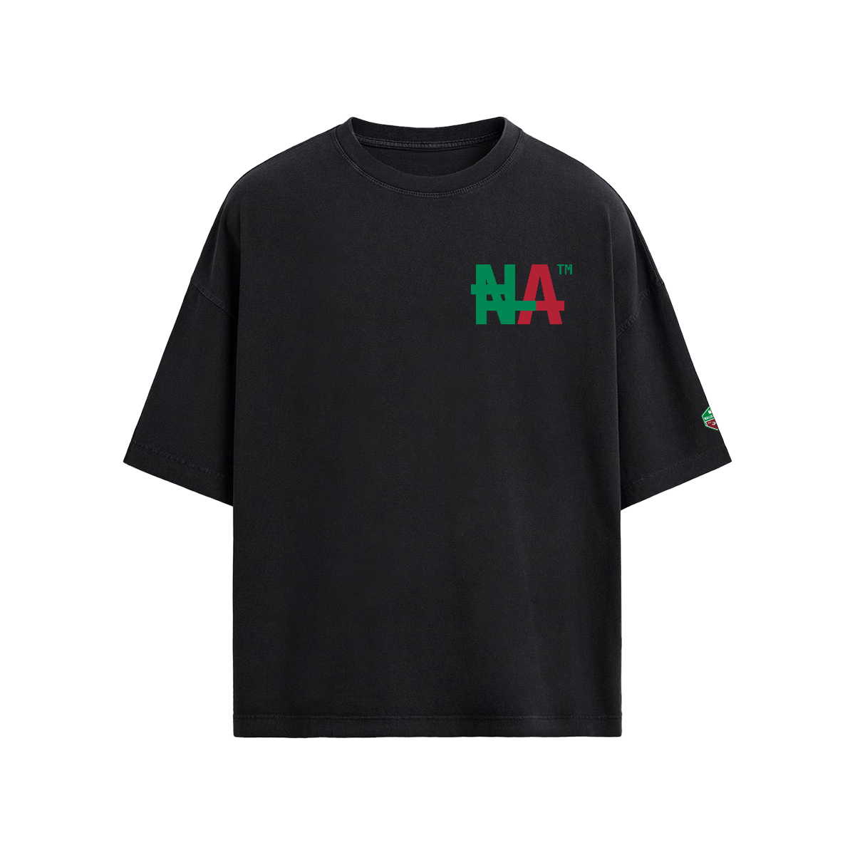 Unisex 40S Combed Cotton Oversized "NA" T-shirt