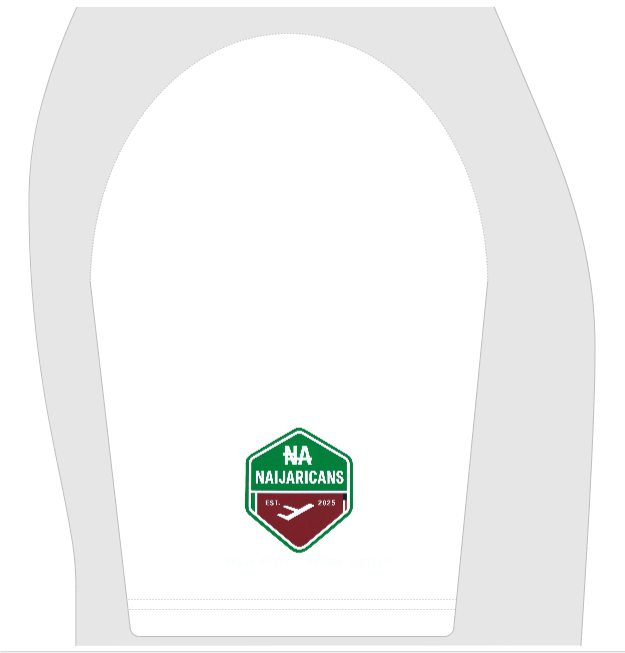 Unisex 100% Combed Cotton Cropped Oversized "Naijaricans" T-shirt