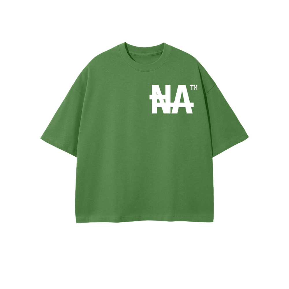 Unisex 100% Combed Cotton Cropped Oversized "Naijaricans" T-shirt