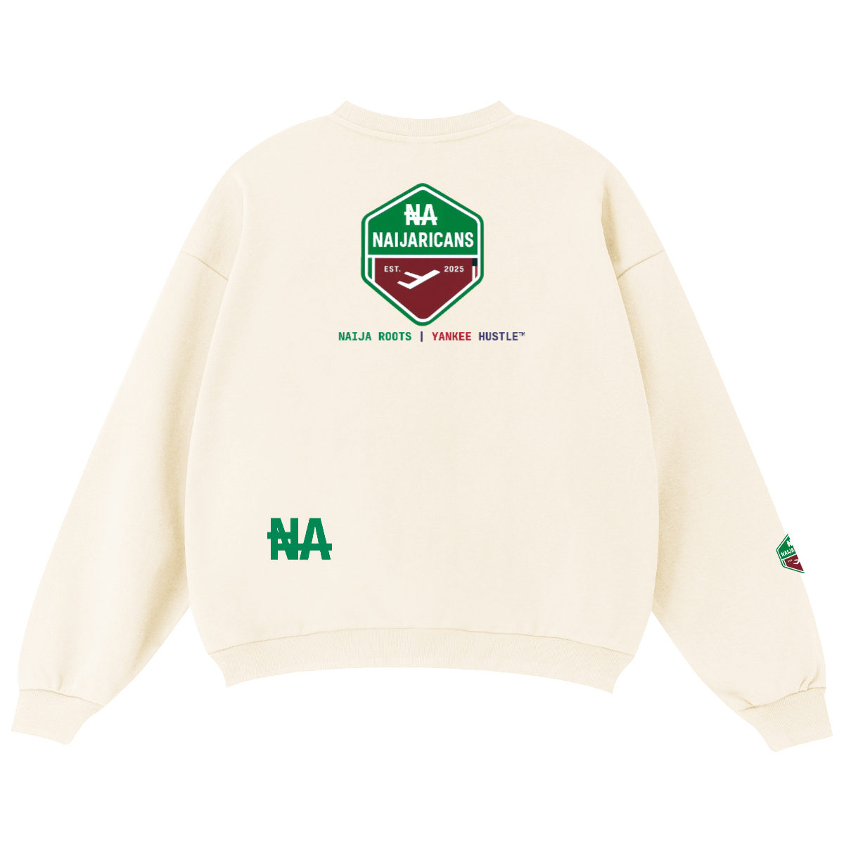 Unisex Oversized Crewneck "With Love, Strength, & Faith" sweatshirt