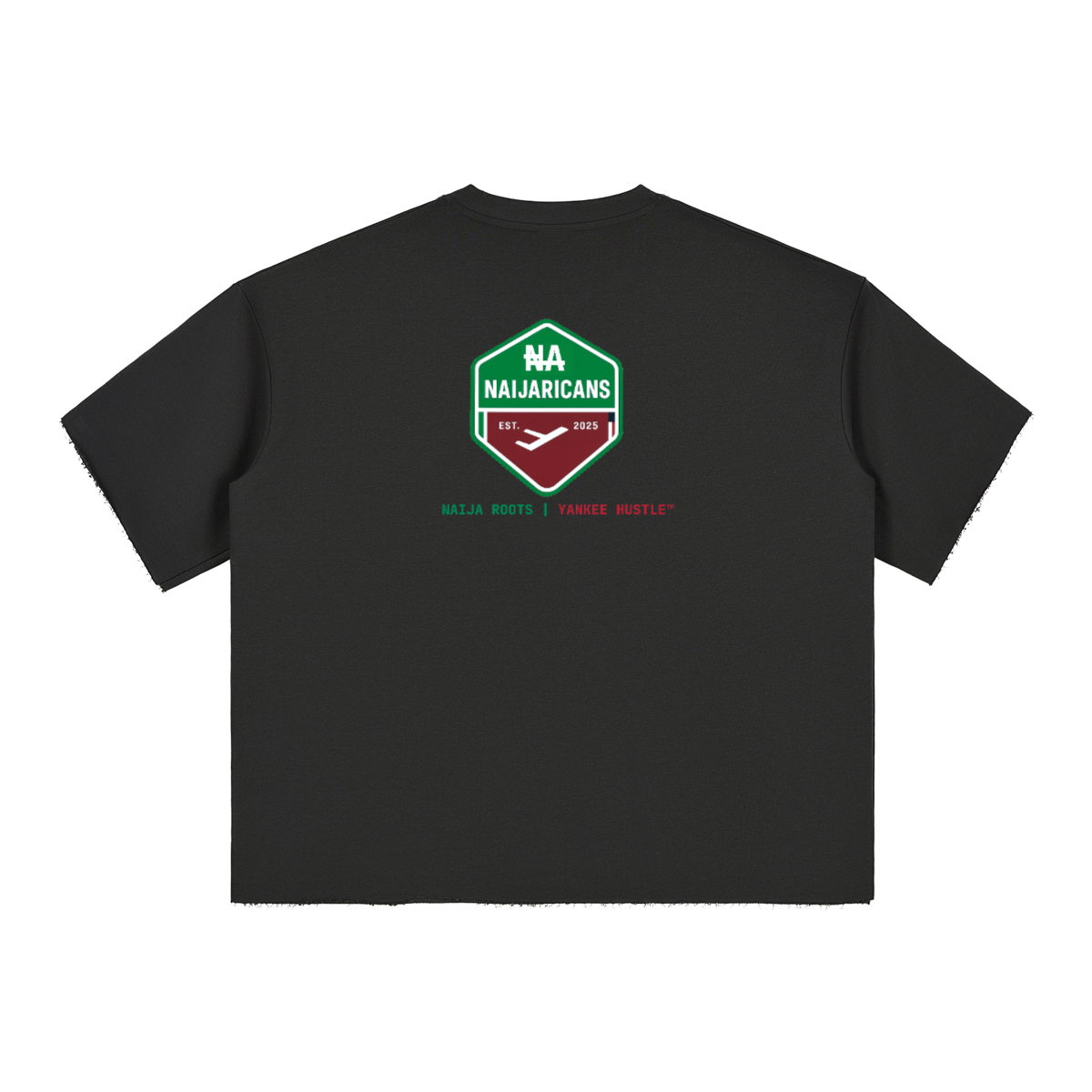 Men’s Cropped Terry "Naijaricans" T-shirt