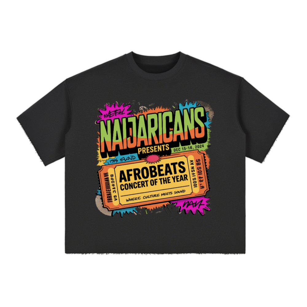 Men’s Cropped Terry "Naijaricans" T-shirt