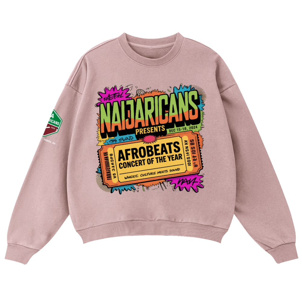 Unisex Oversized "Afrobeats Concert-NA" Crewneck sweatshirt