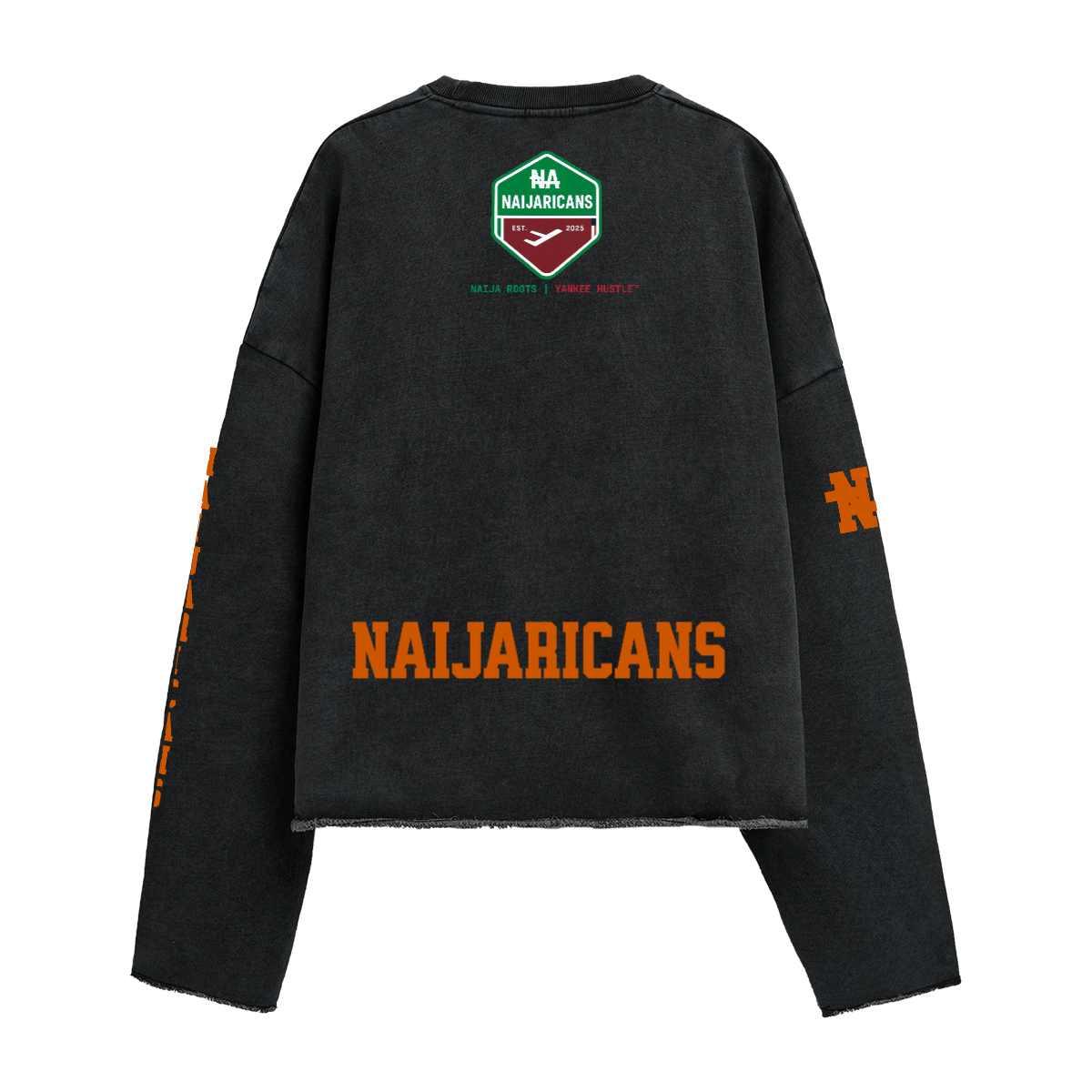 Unisex Washed Cropped "Afrobeats Concert" Sweatshirt