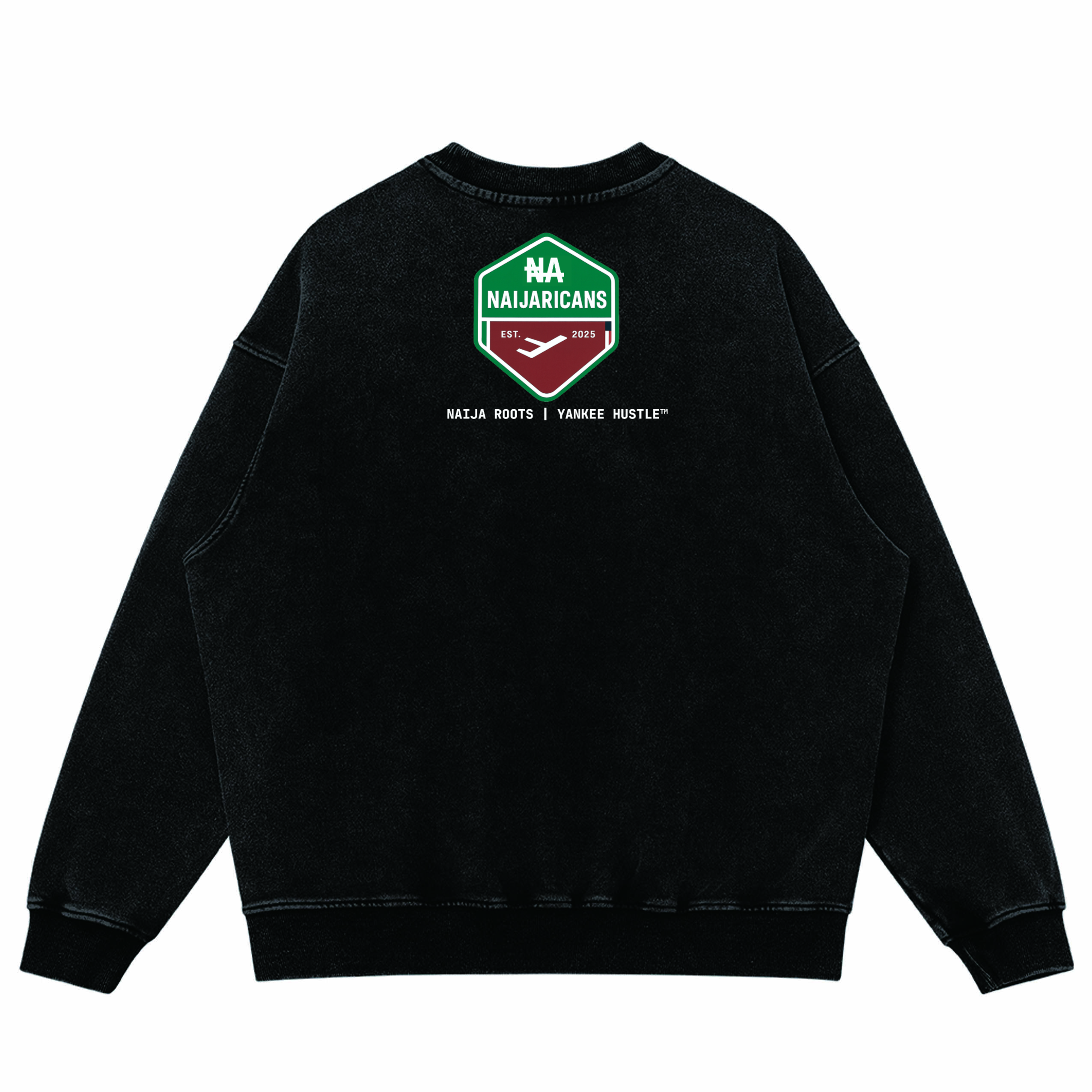 Unisex Super Heavyweight Oversized "Afrobeats is Life" Faded Sweatshirt