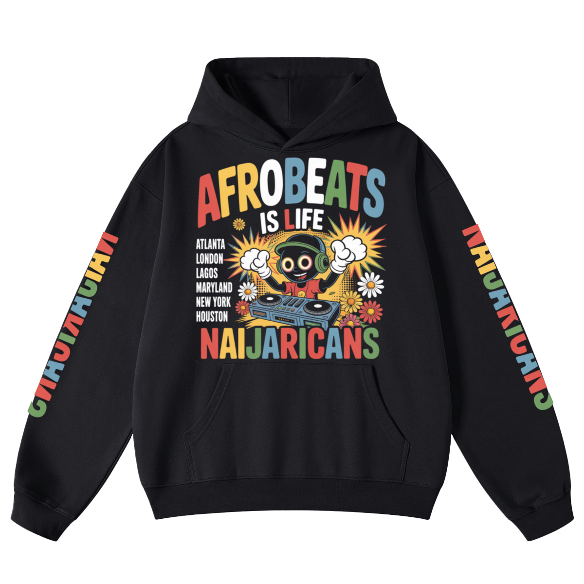 Unisex Looped 'Afrobeats is Life' Hoodie