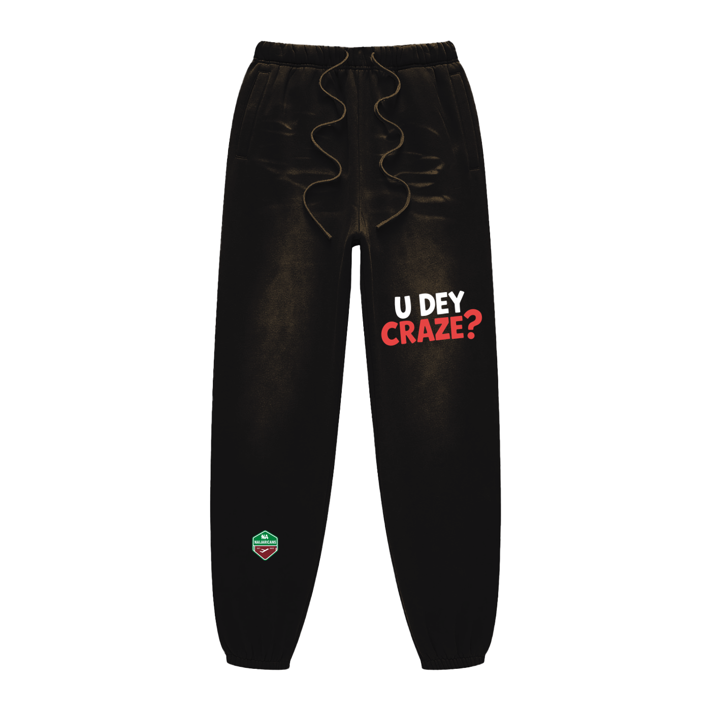 Sunfade Fleeced "U Dey Craze" Sweatpants