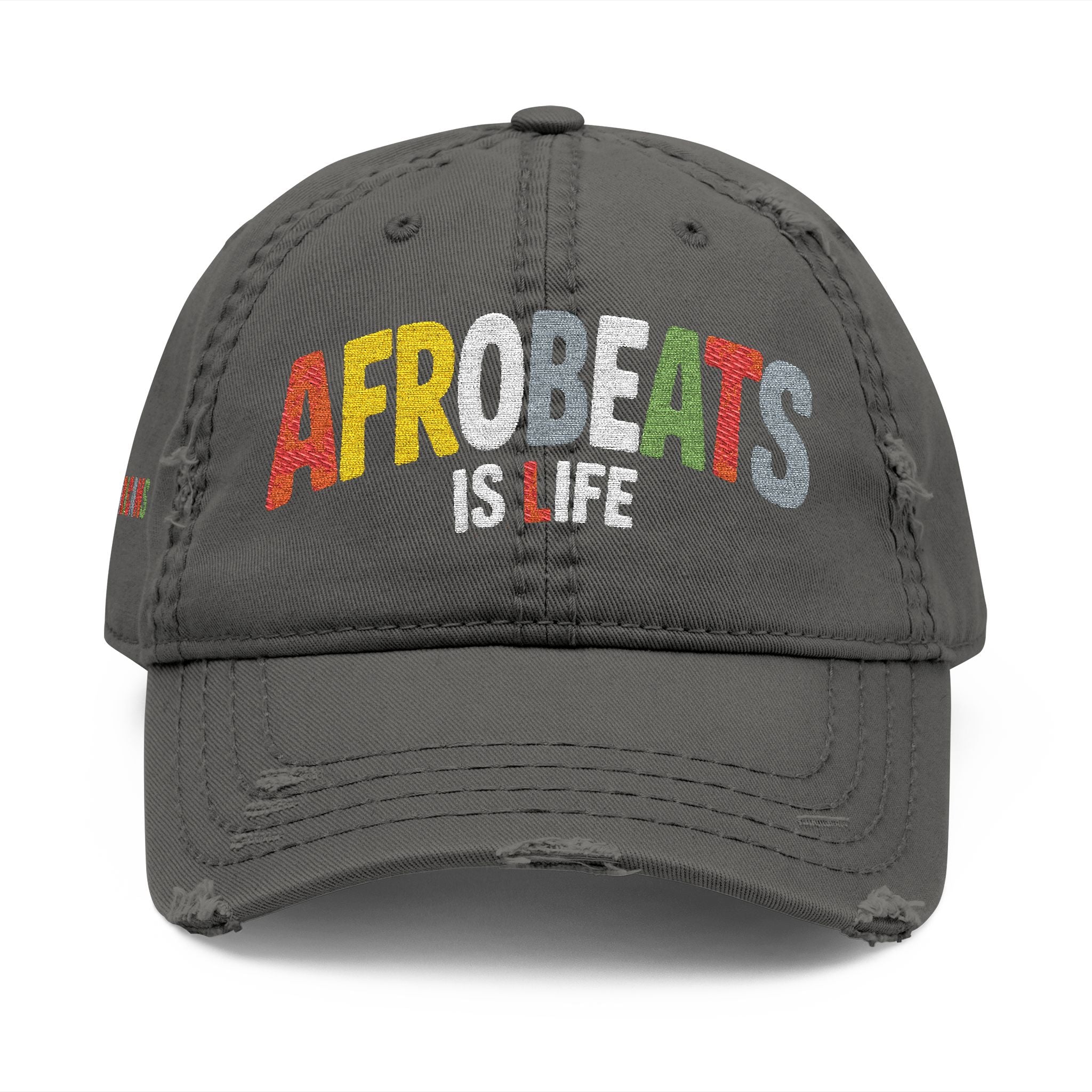 'Afrobeats is Life' Distressed Dad Hat (Embroidery)