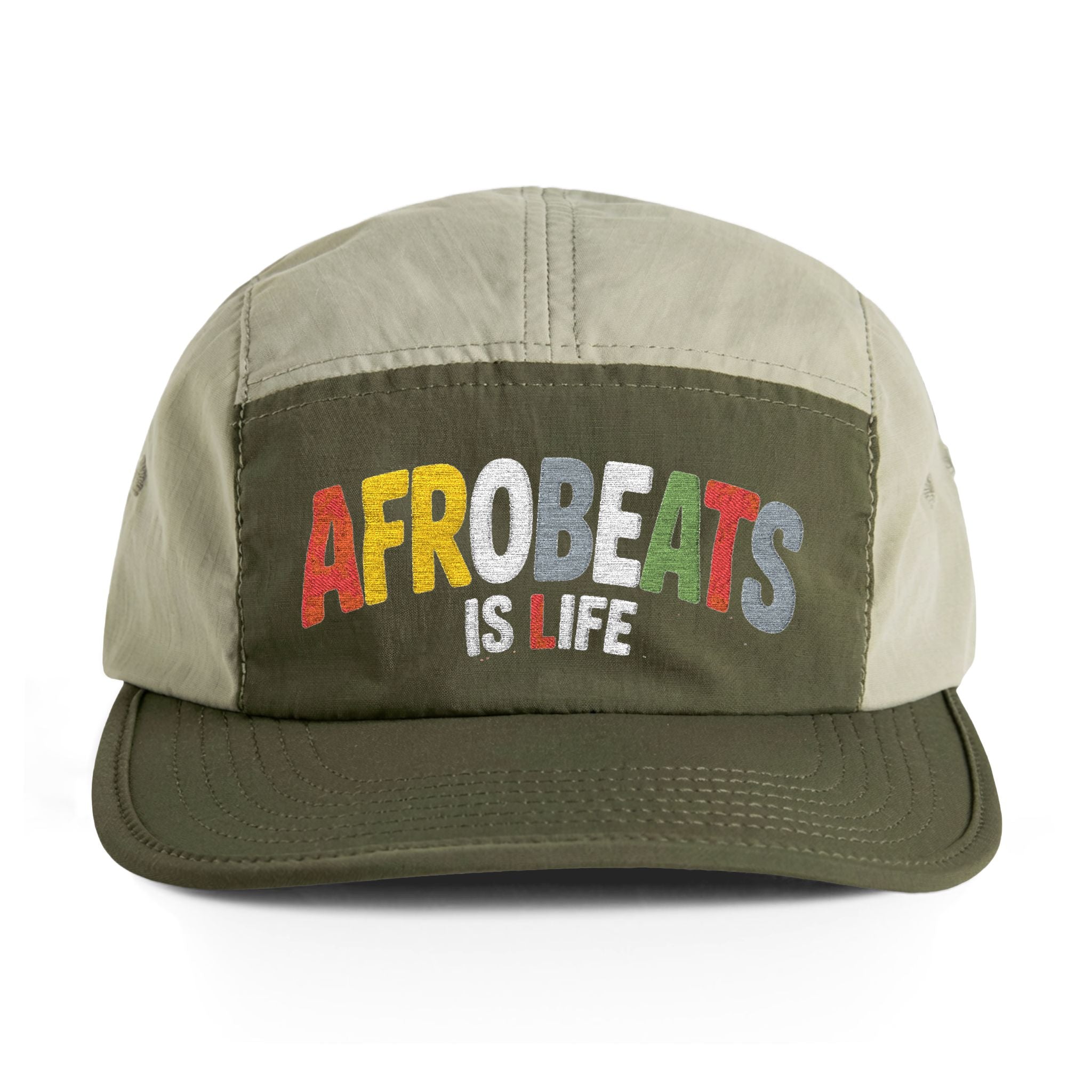 Afrobeats is Life' Finn Two-Tone Nylon Cap