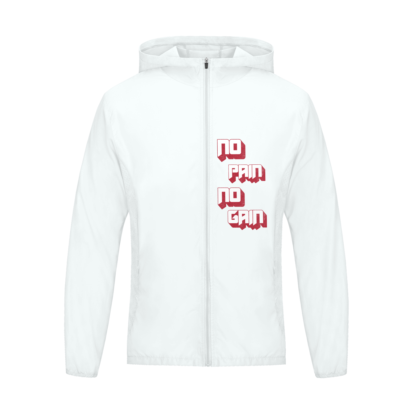 Soft Hooded Sports "No Pain/No Gain" Jacket
