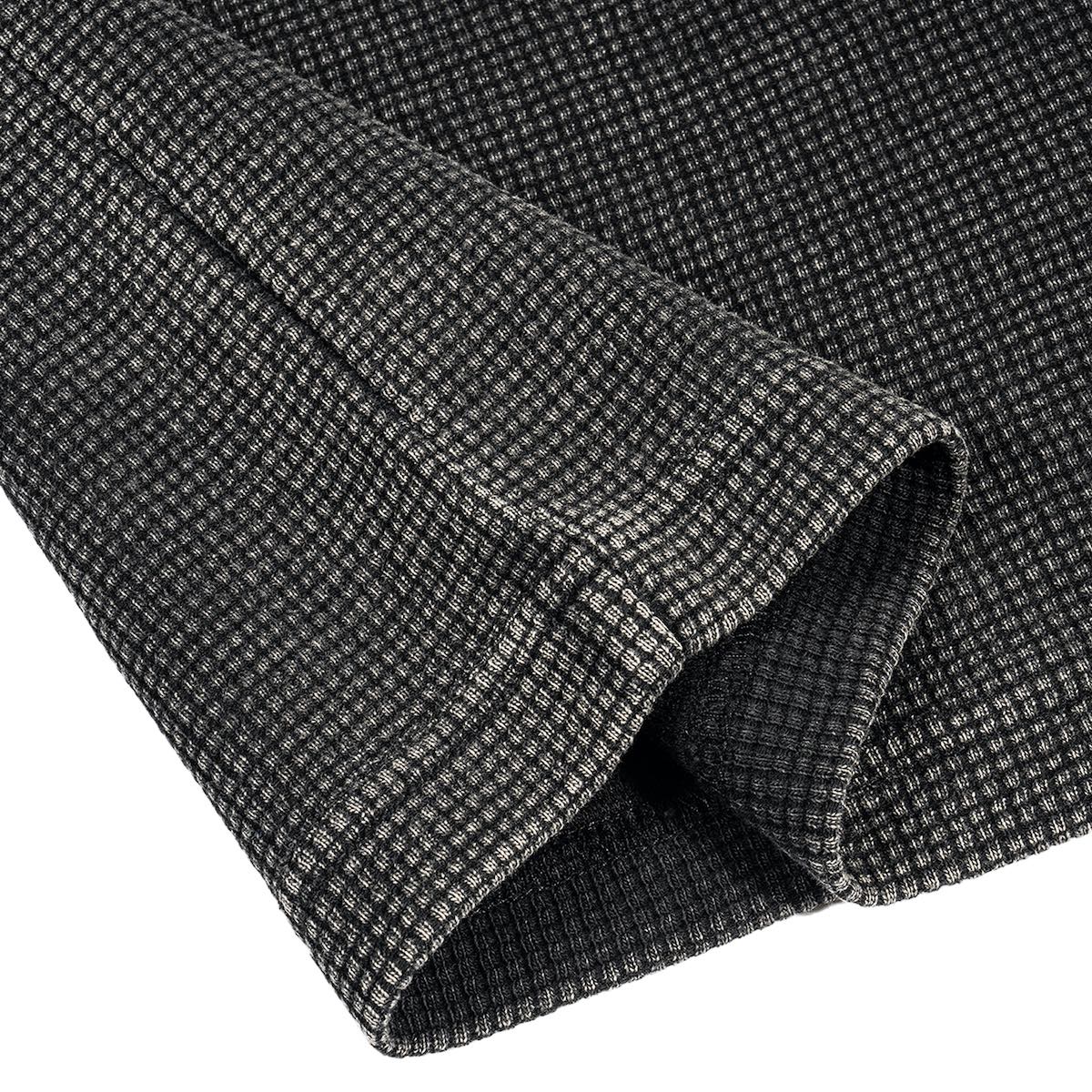 Waffle-Texture Washed Cropped Boxy "Exotic NA" Tee