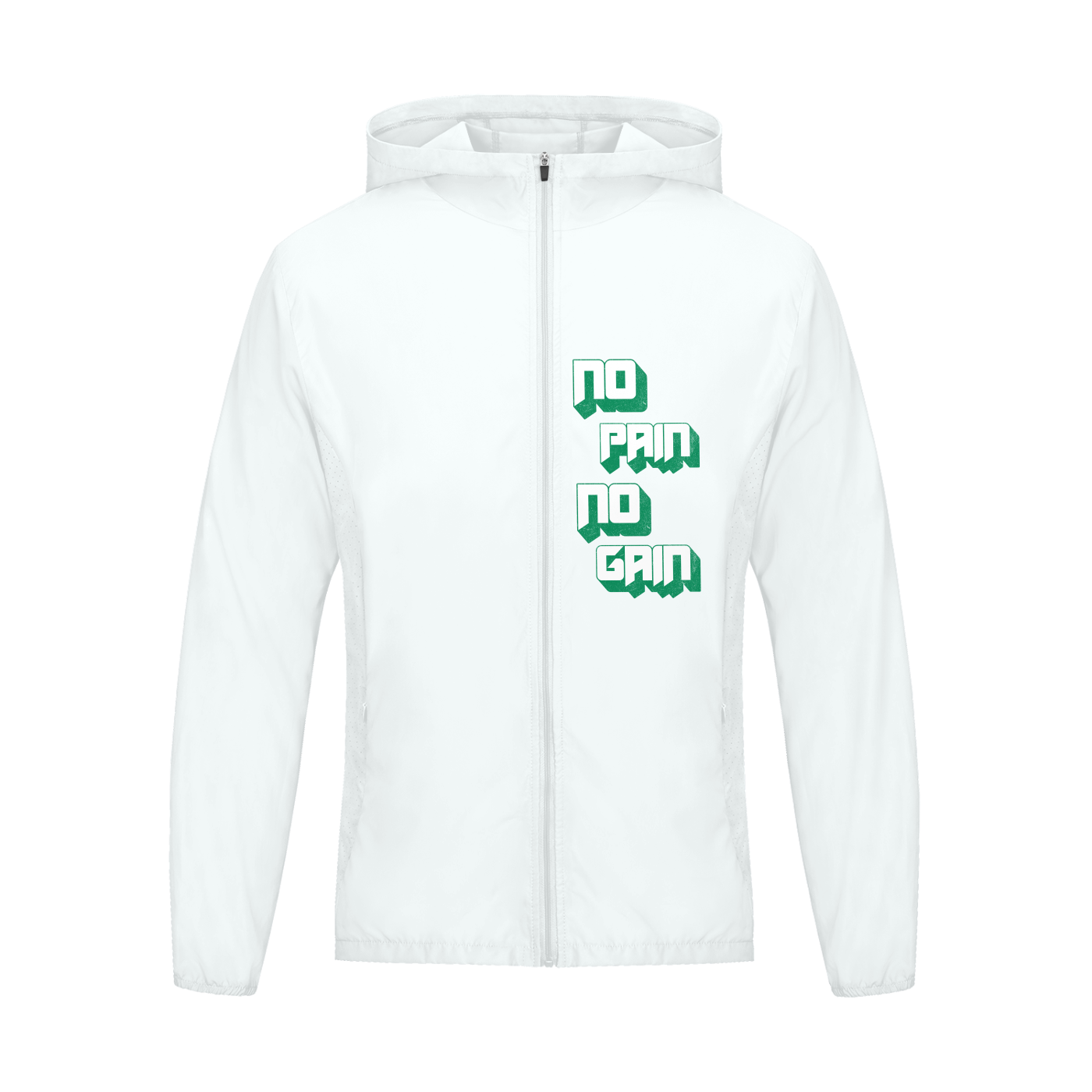 Soft Hooded Sports "No Pain/No Gain" Jacket