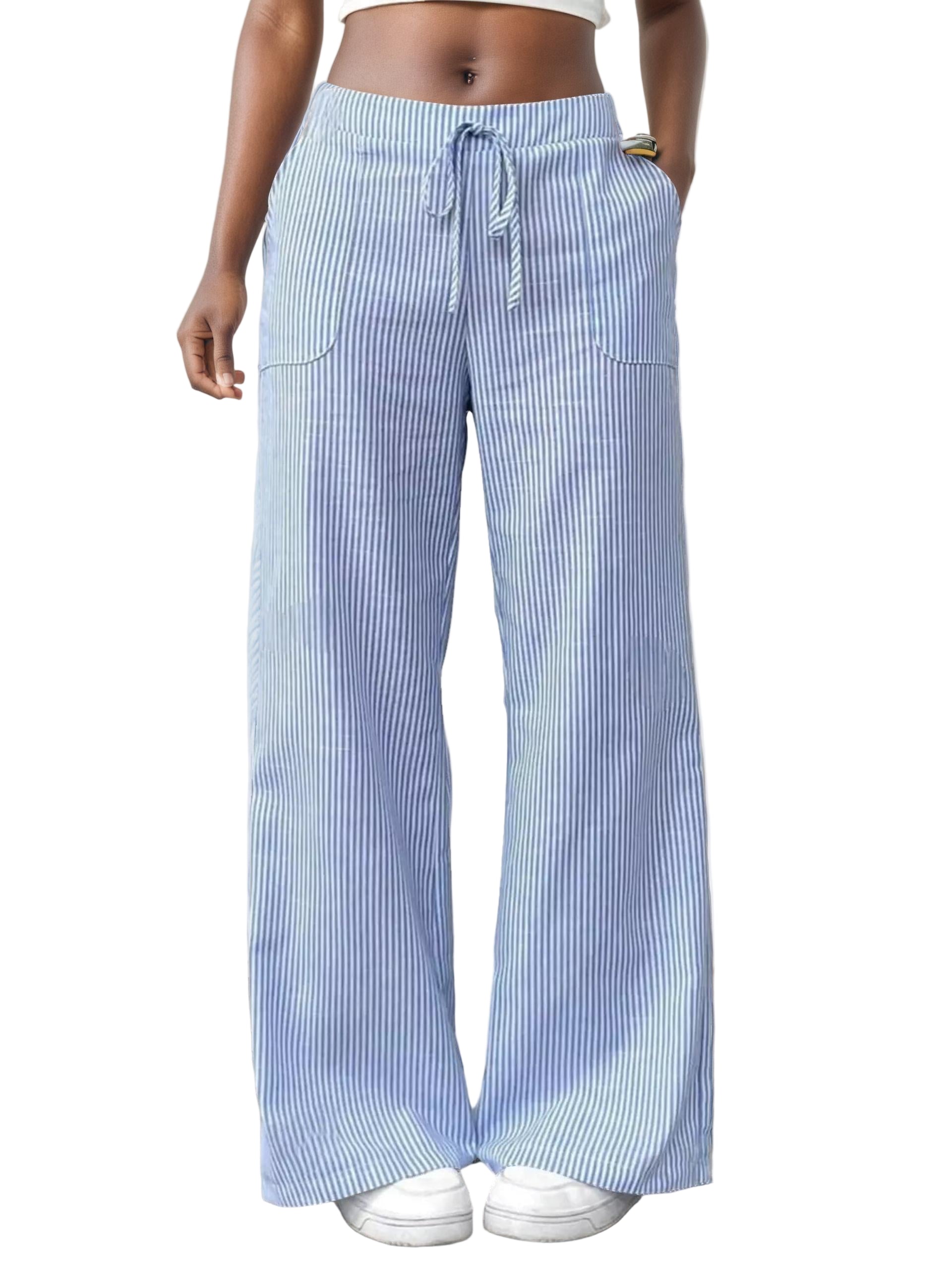 Striped Wide Leg Pants