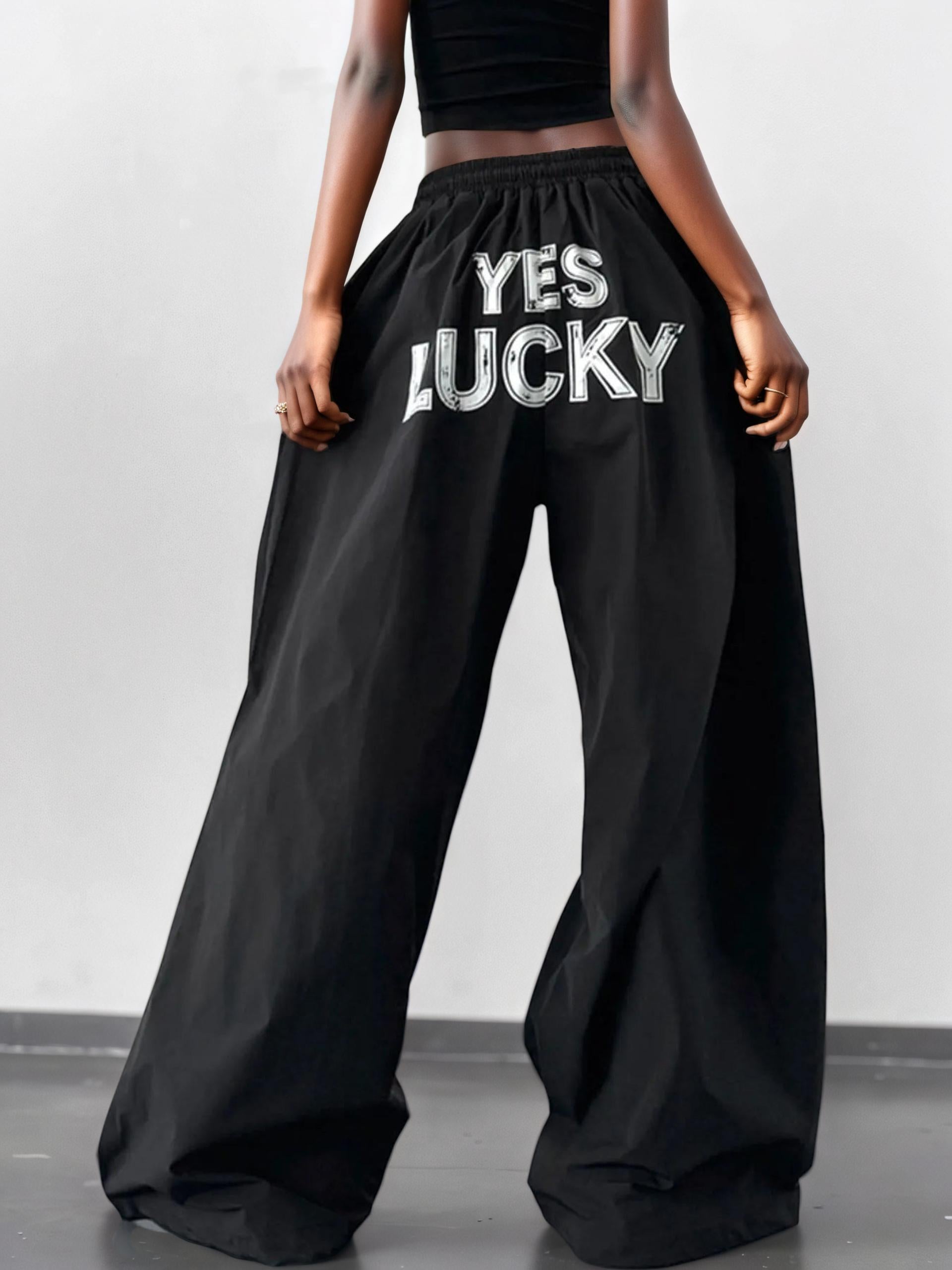 Oversized Wide Leg Casual Pants