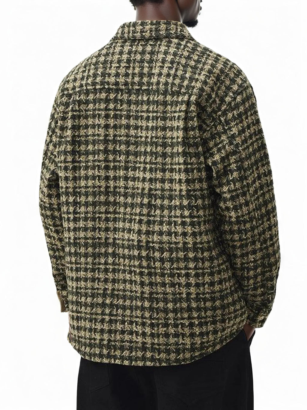 Men's Plus Size Button Up Long Sleeve Jacket