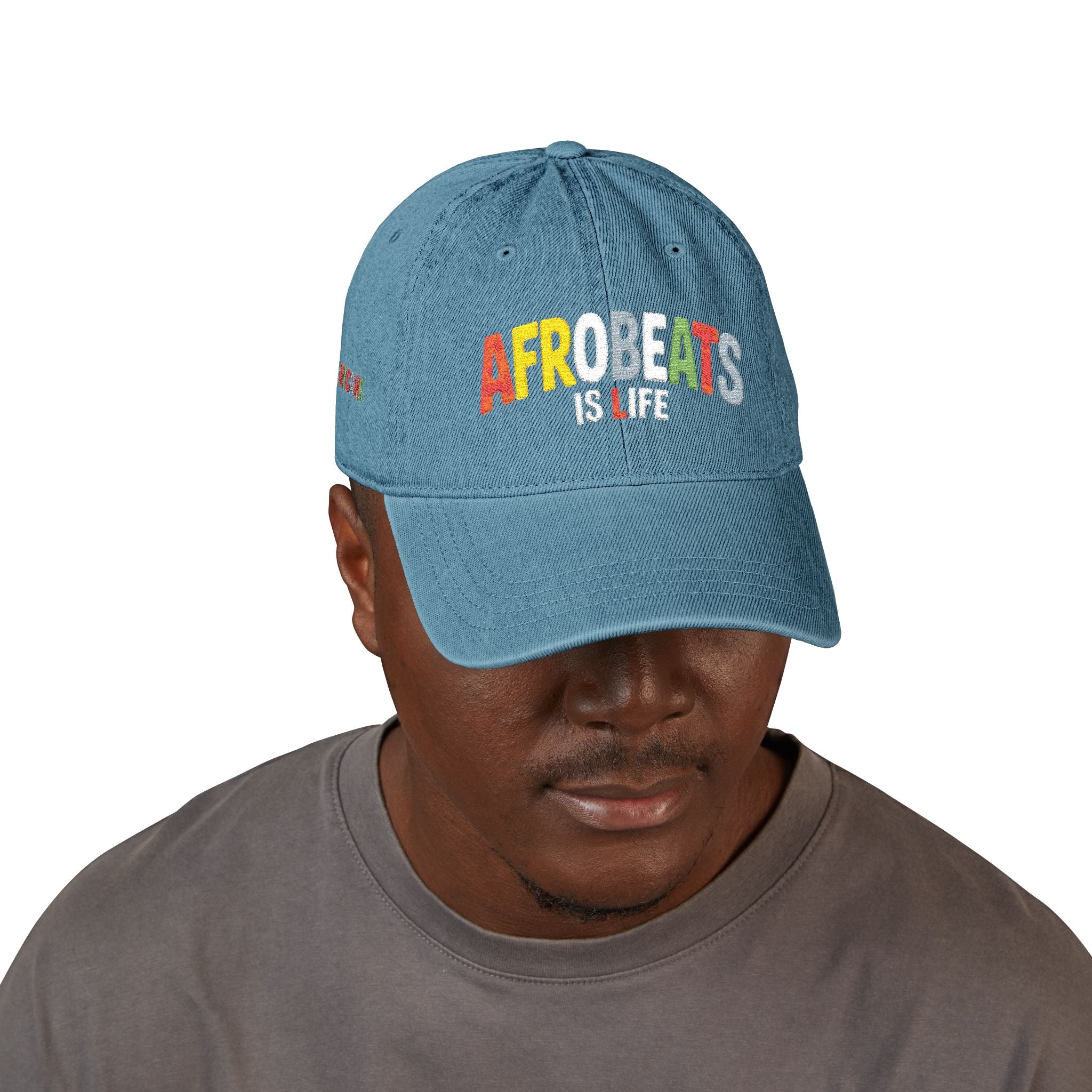 'Afrobeats is Life' Denim Hat (Embroidery)