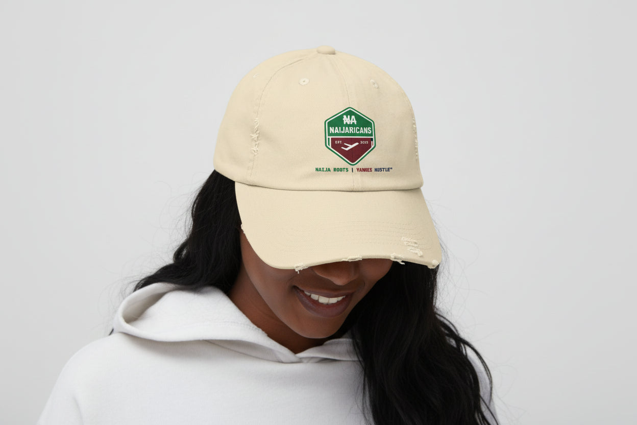 Naijaricans Unisex Distressed Cap