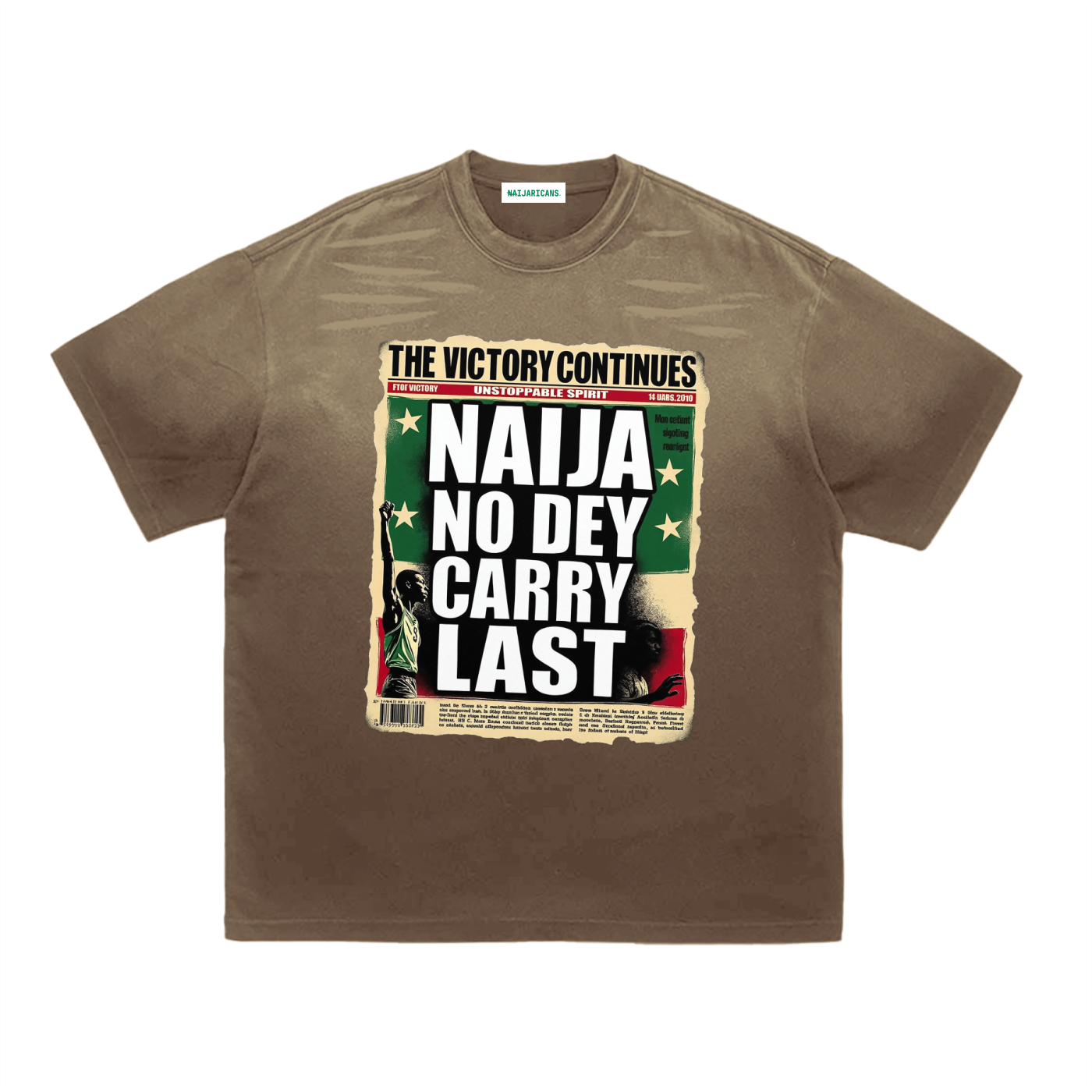 Tiger Stripe Gradient Washed "No Last" T-Shirt