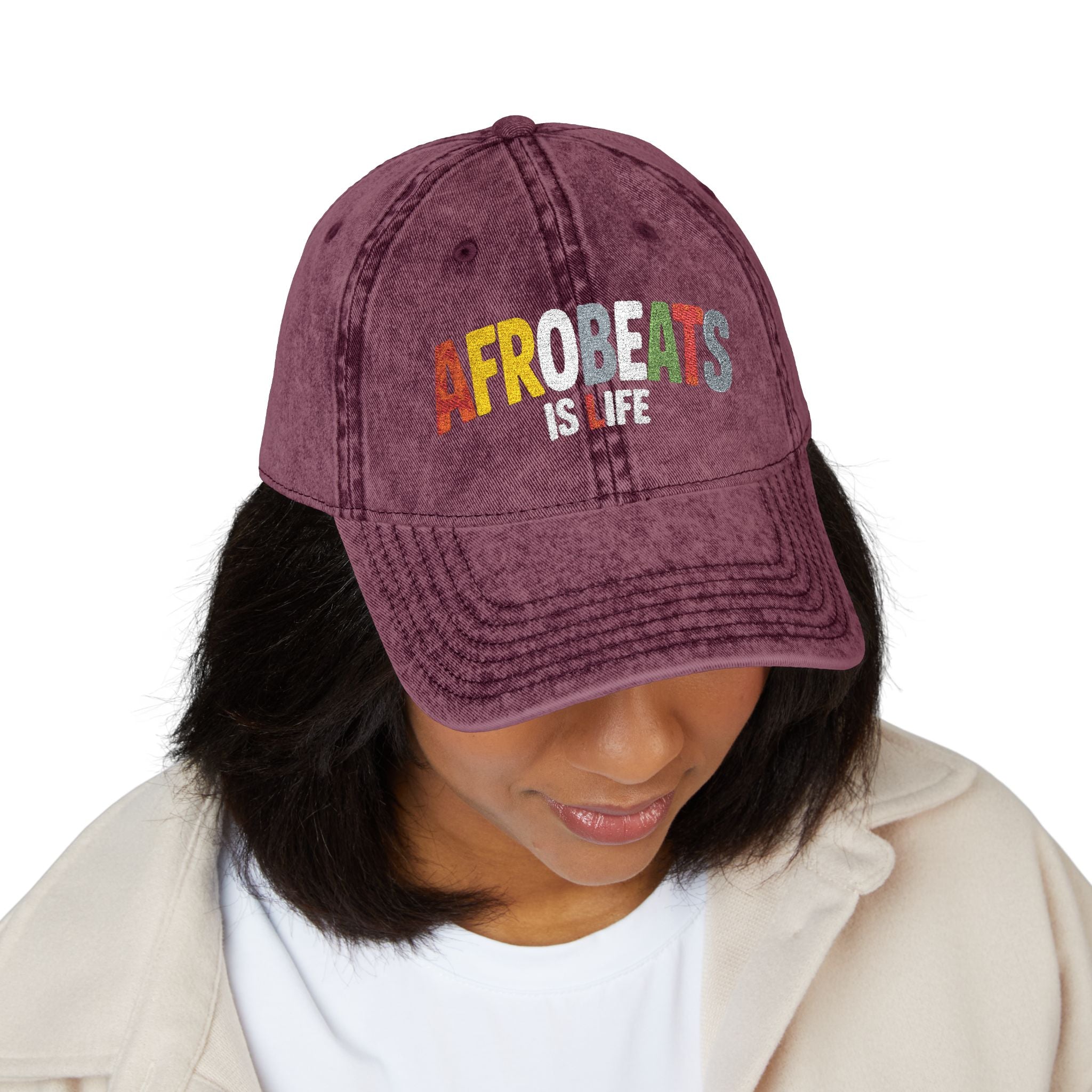 'Afrobeats is Life' Vintage Cap (Embroidery)