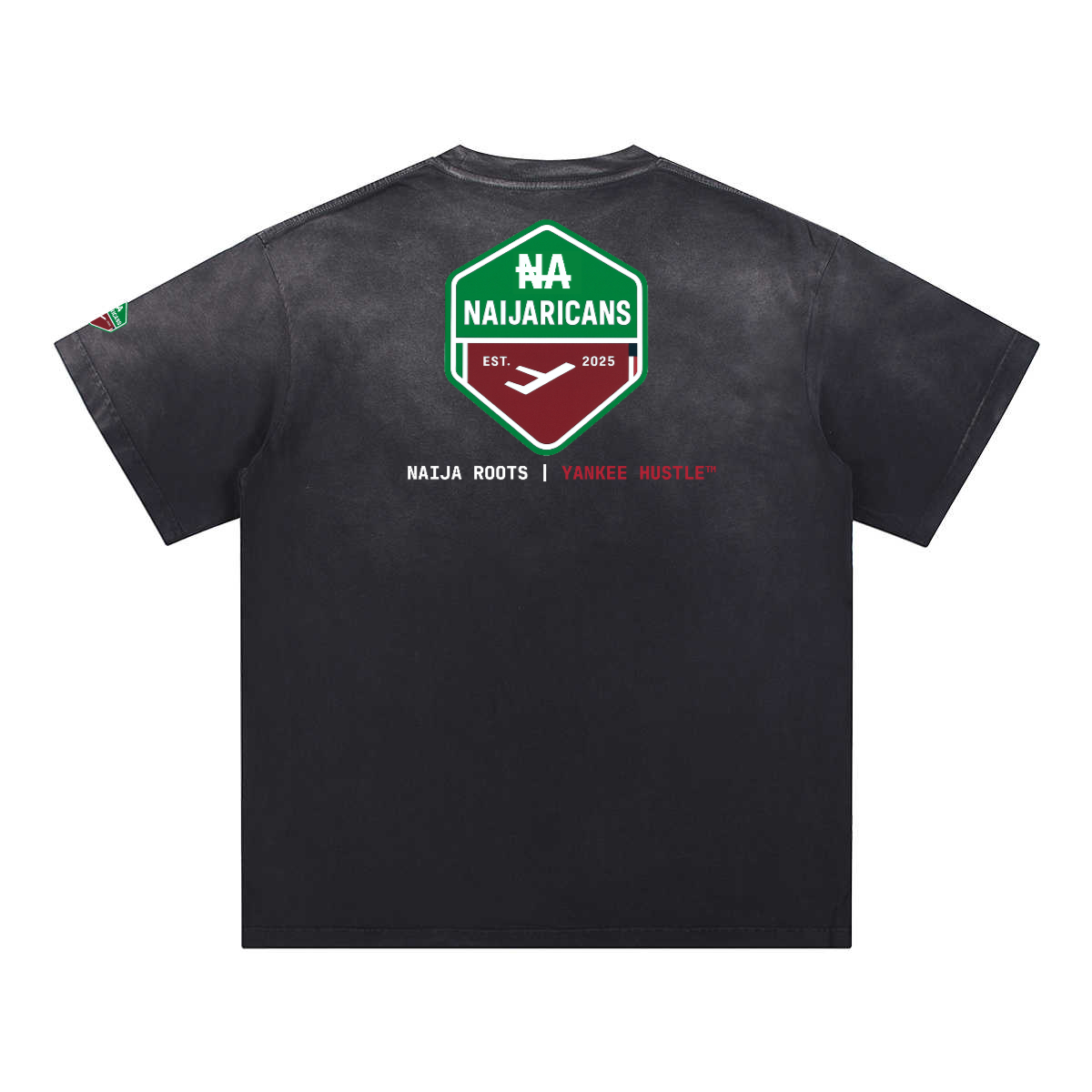 Unisex Washed Gradient "NA" T-Shirt