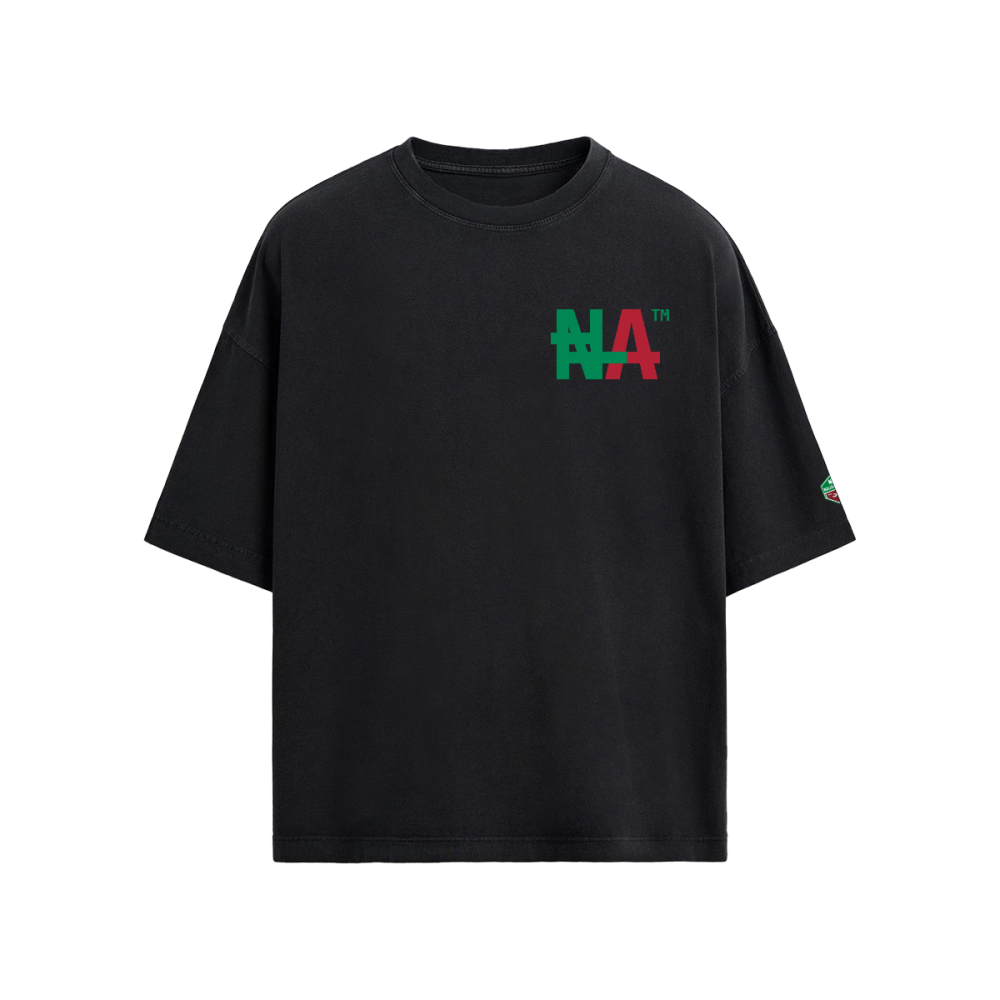 Unisex 40S Combed Cotton Oversized "NA" T-shirt