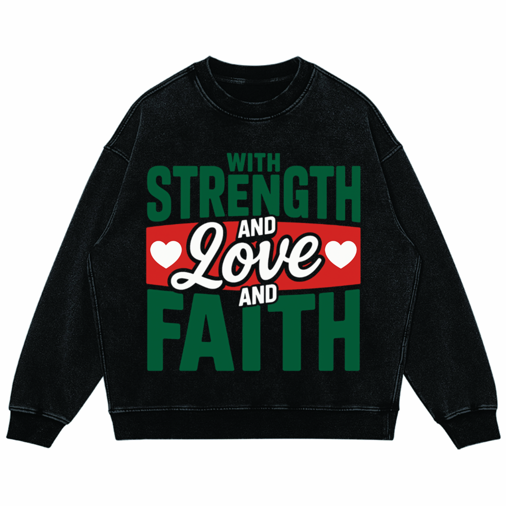 Unisex Super Heavyweight Oversized Faded Sweatshirt(440GSM)