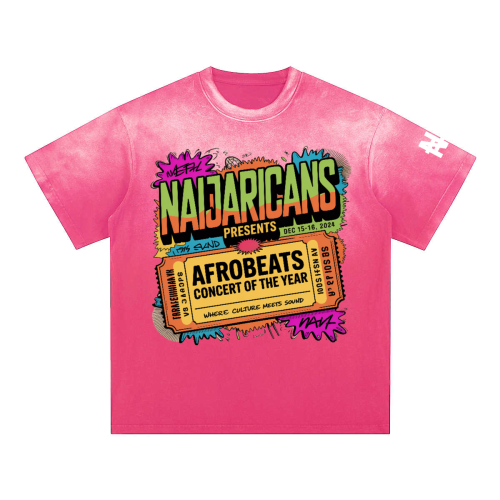 Unisex Washed Gradient "Afrobeats Concert" Tee