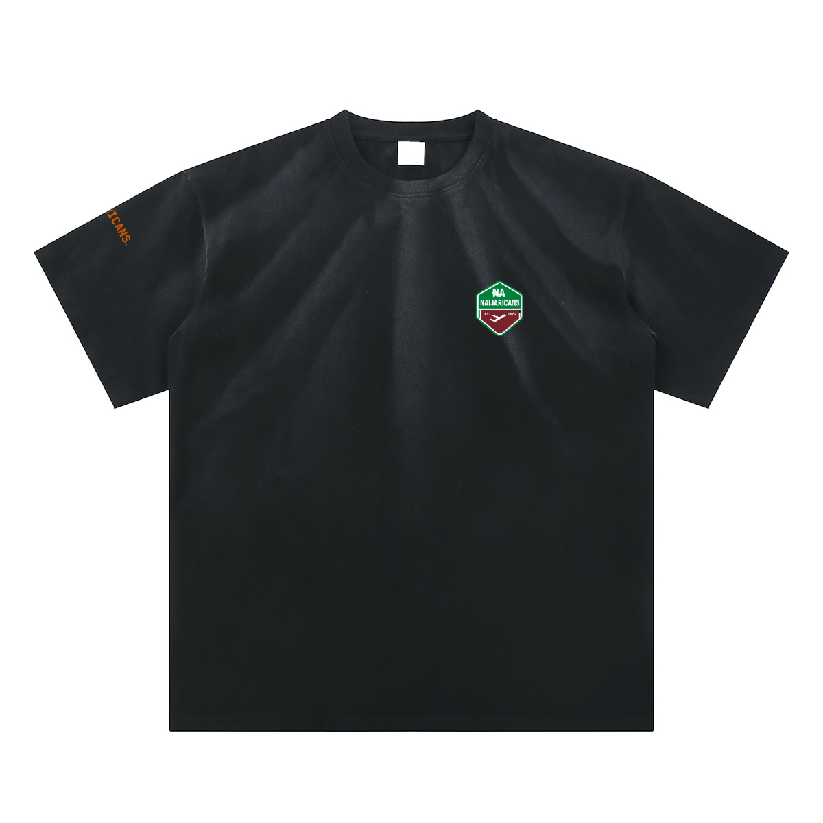 Hand-Scrunched Sunfade "Concert Ticket" Tee