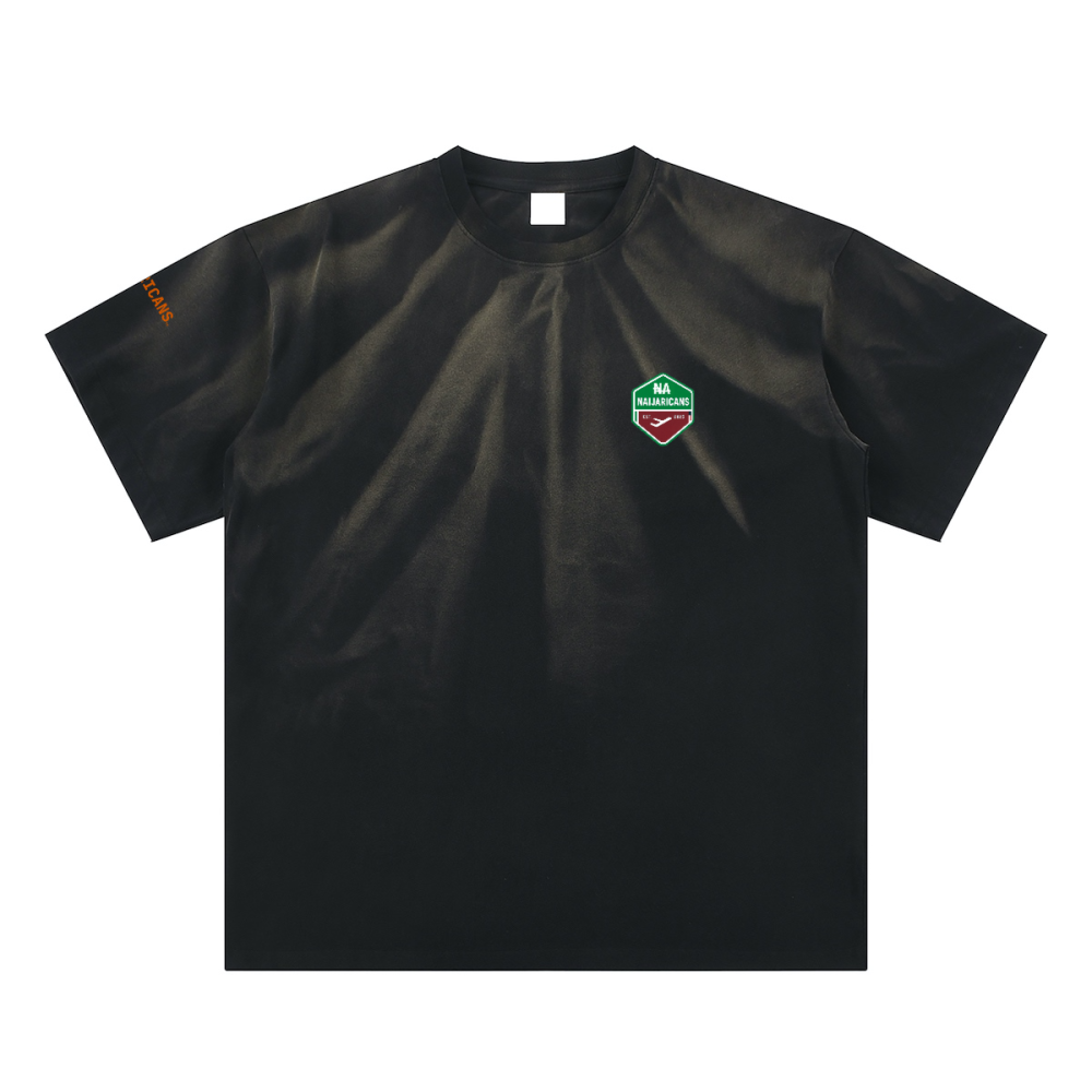 Hand-Scrunched Sunfade "Concert Ticket" Tee