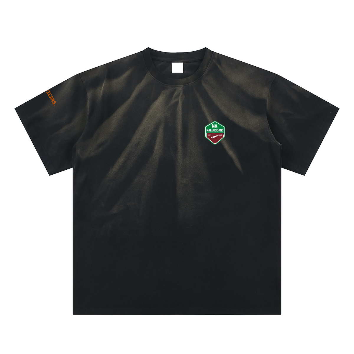 Hand-Scrunched Sunfade "Concert Ticket" Tee