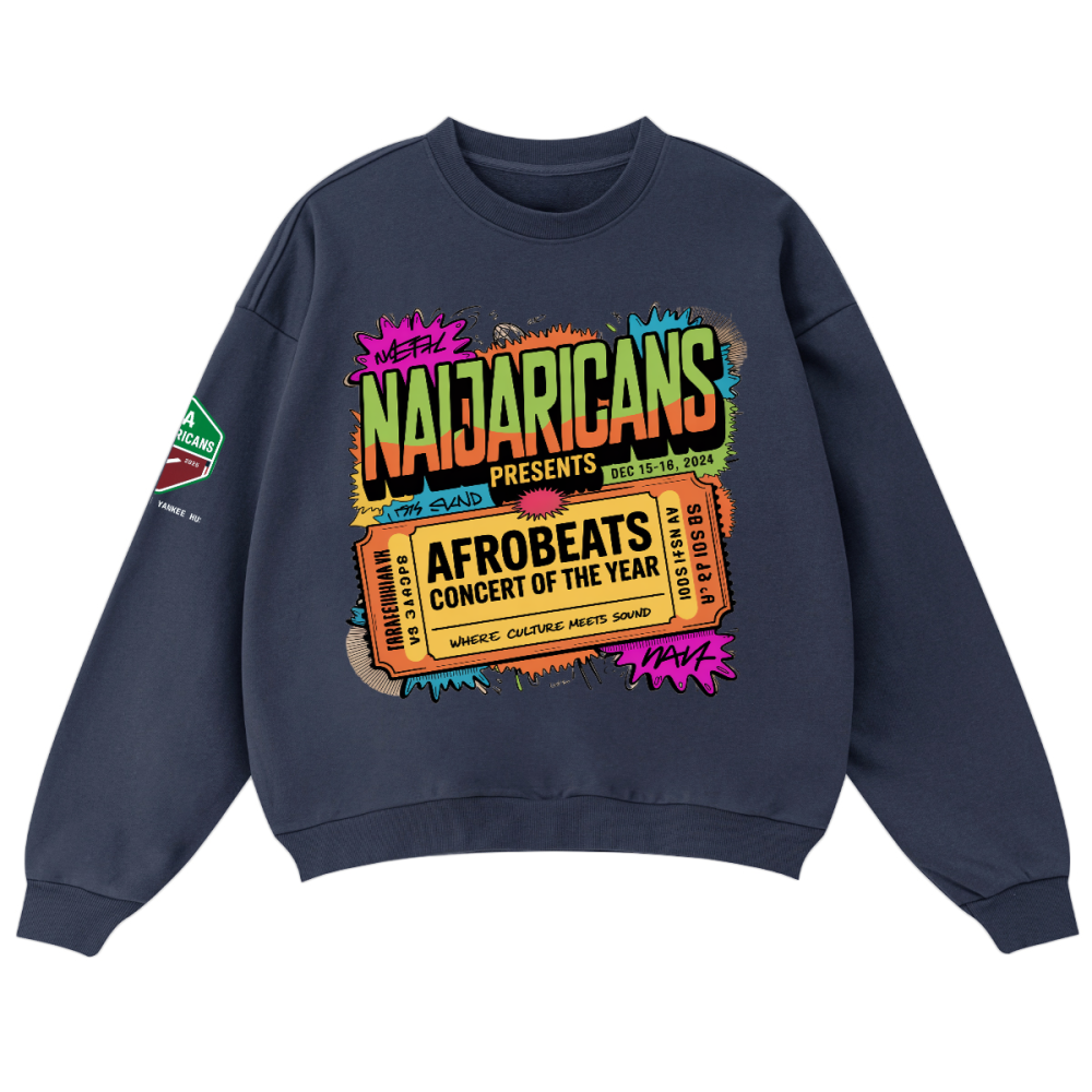 Unisex Oversized "Afrobeats Concert-NA" Crewneck sweatshirt