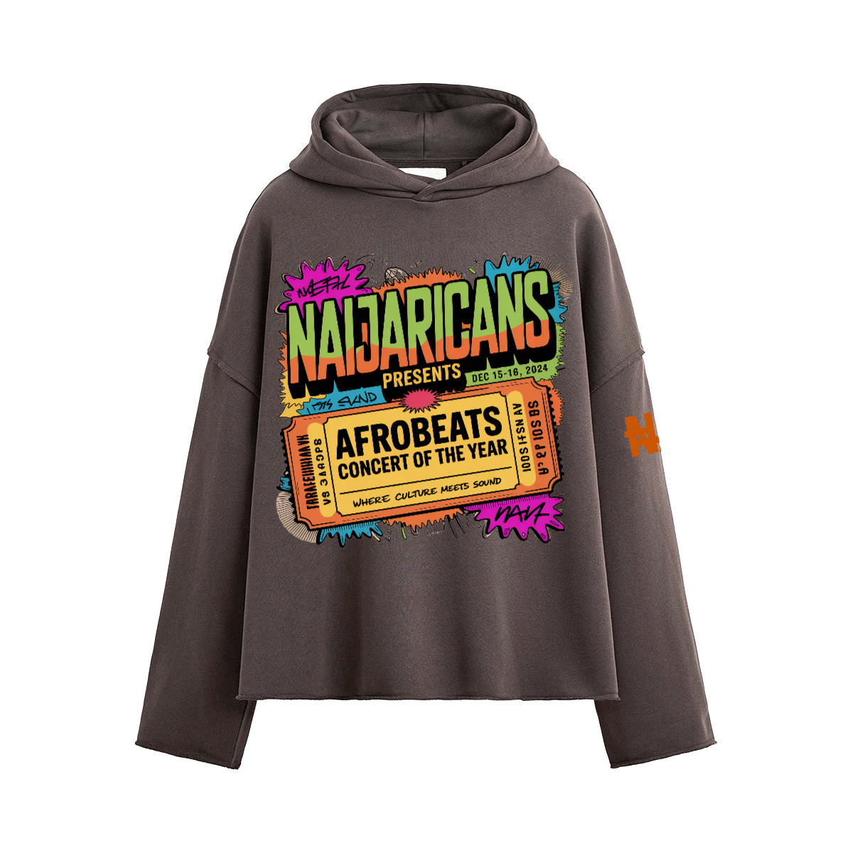 Unisex Boxy "Afrobeats Concert" Hoodie