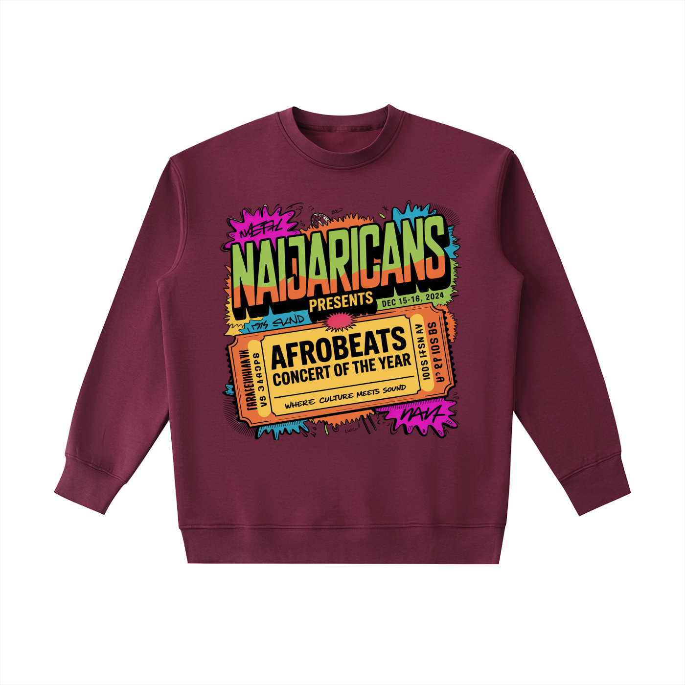 Essential Heavyweight Crewneck "Concert Ticket" Sweatshirt