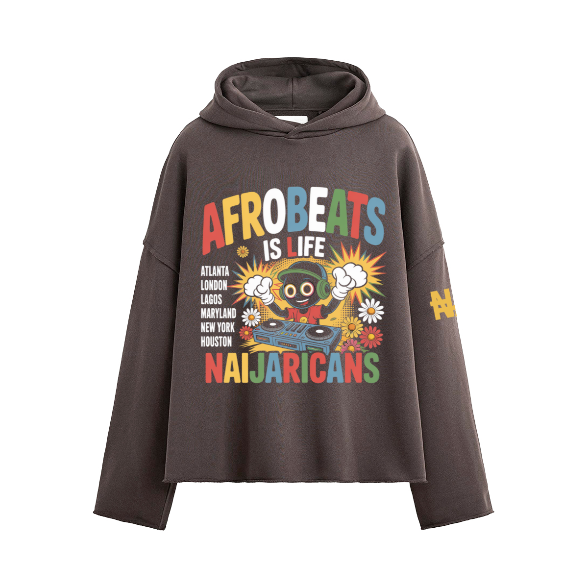 Unisex Boxy "Afrobeats is Life" Hoodie