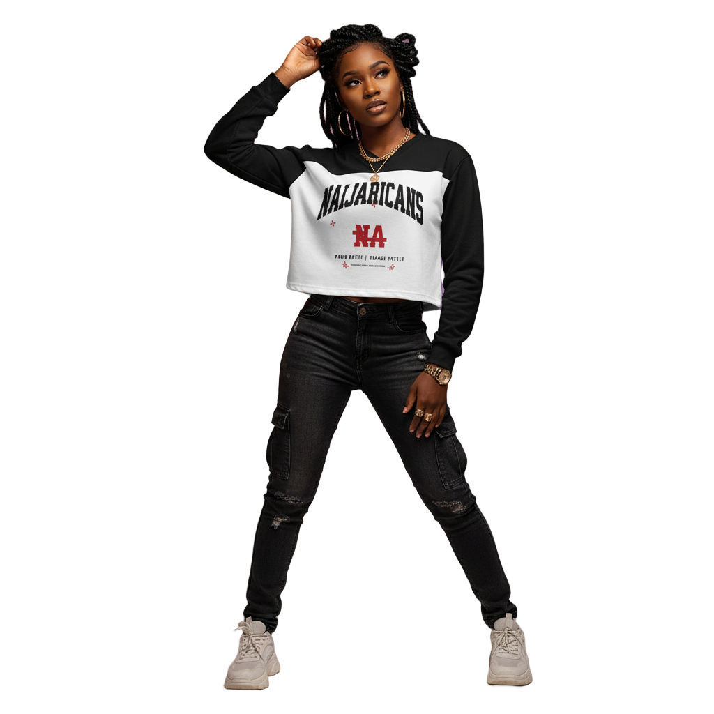 Sun Fade Color-Block "Naijarican-NA" Jersey T-Shirt