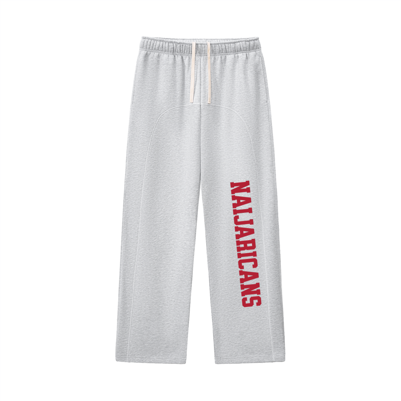 Contrast-Stitched 'Naijaricans' Fleece Sweatpants