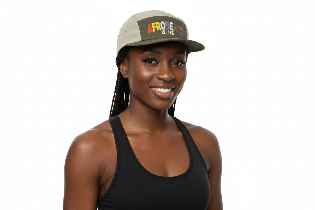 Afrobeats is Life' Finn Two-Tone Nylon Cap