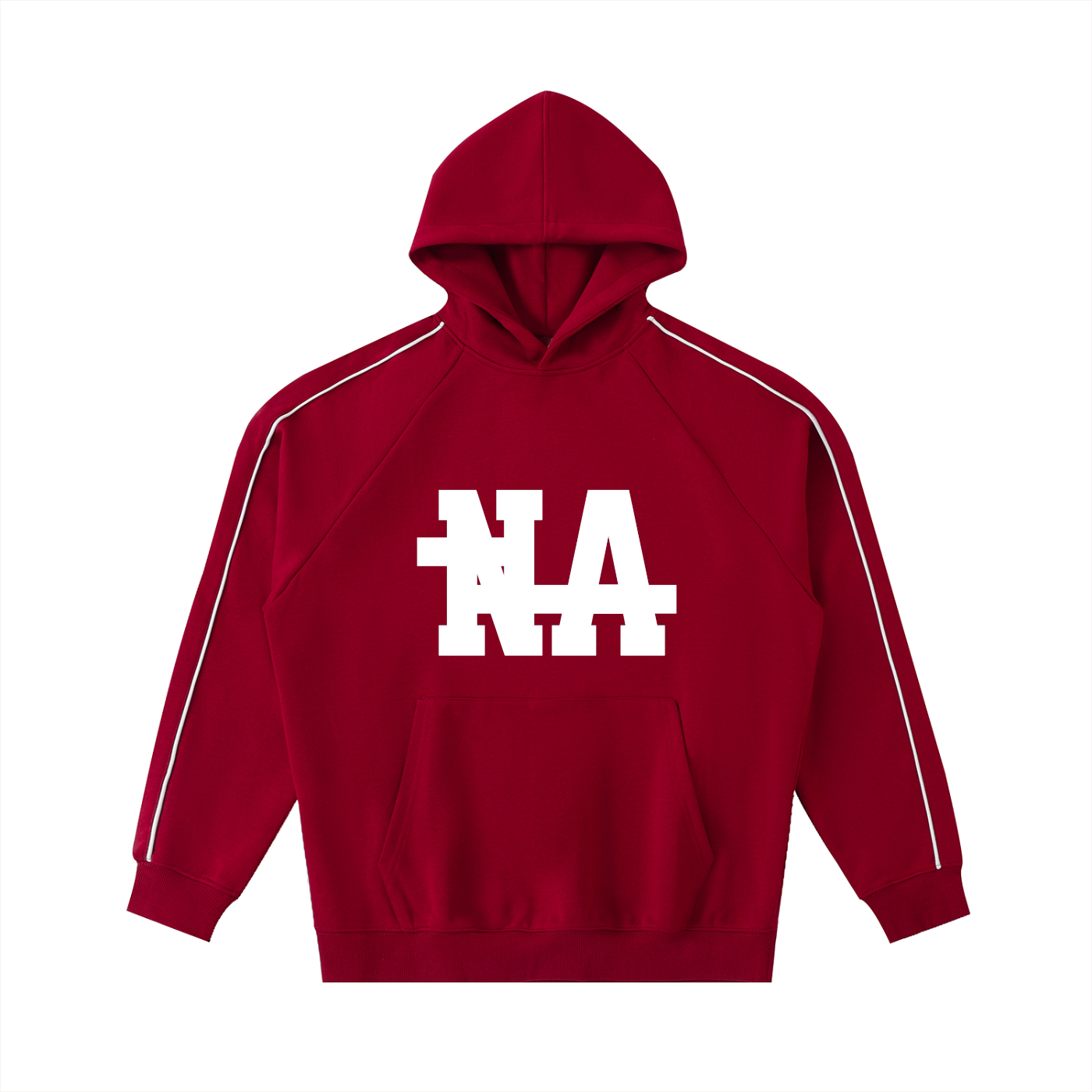 Contrast Piping Raglan "1960" Hoodie