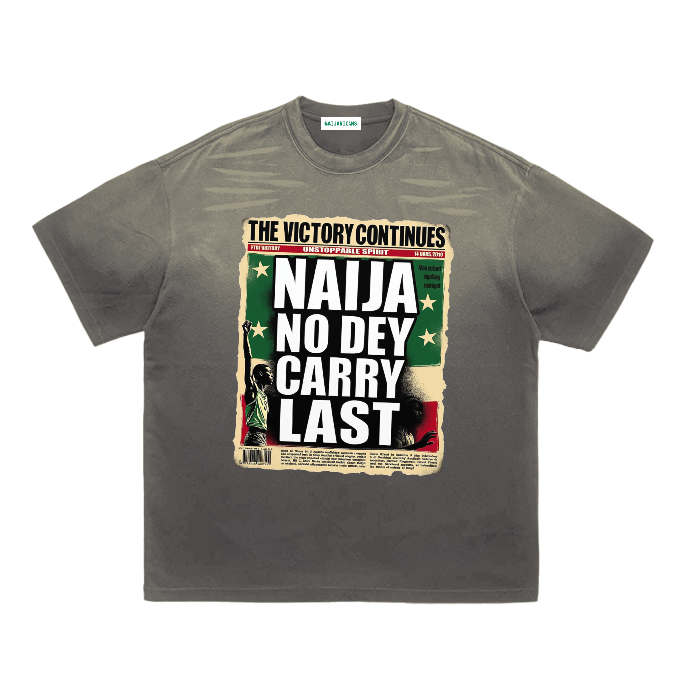 Tiger Stripe Gradient Washed "No Last" T-Shirt