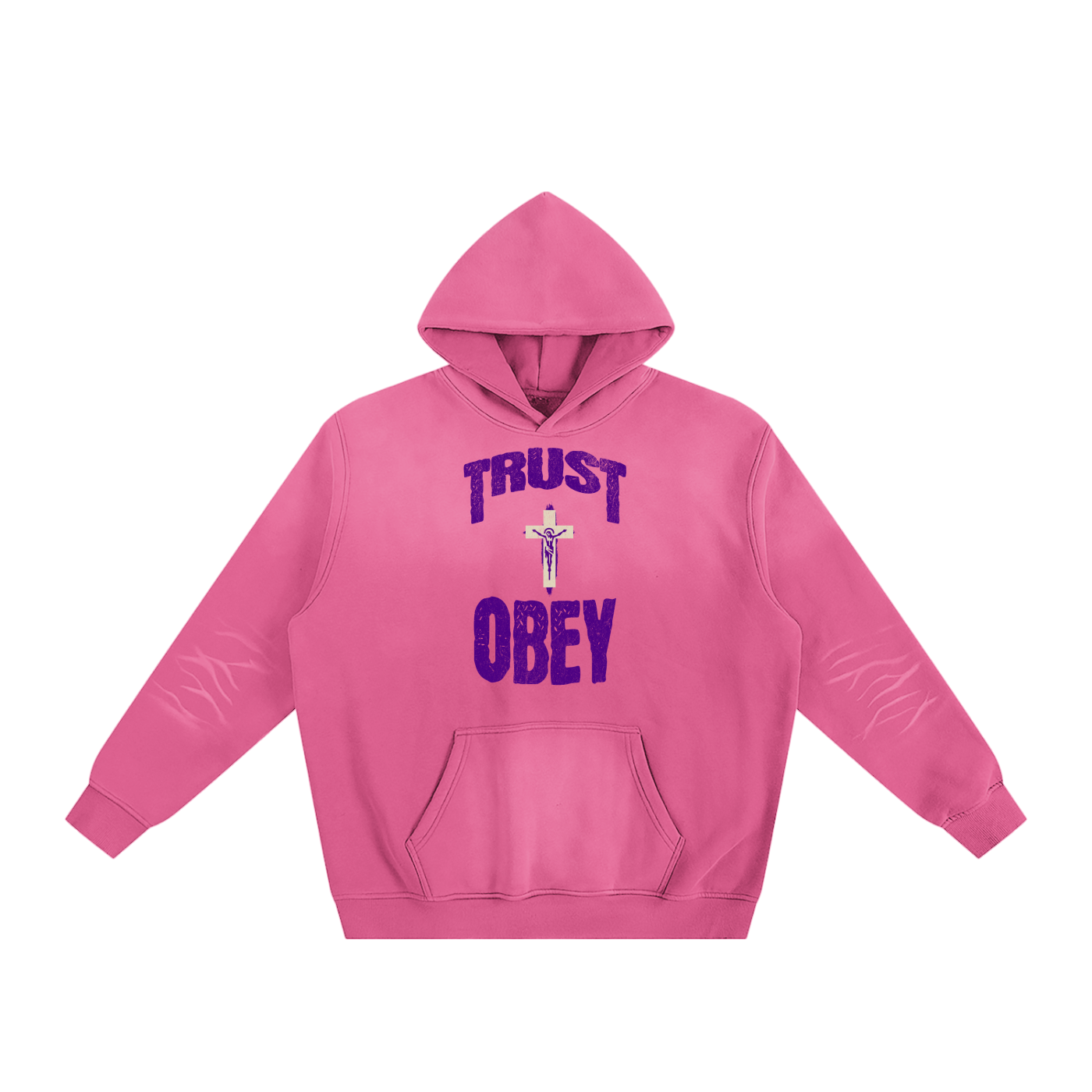 Sunfade Fleeced "Trust + Obey" Hoodie