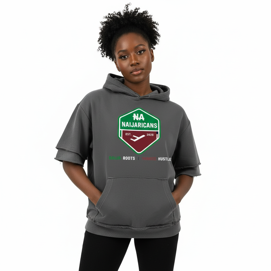 Snow Washed Raw Edge Double Layered "Plain Branded" Hoodie