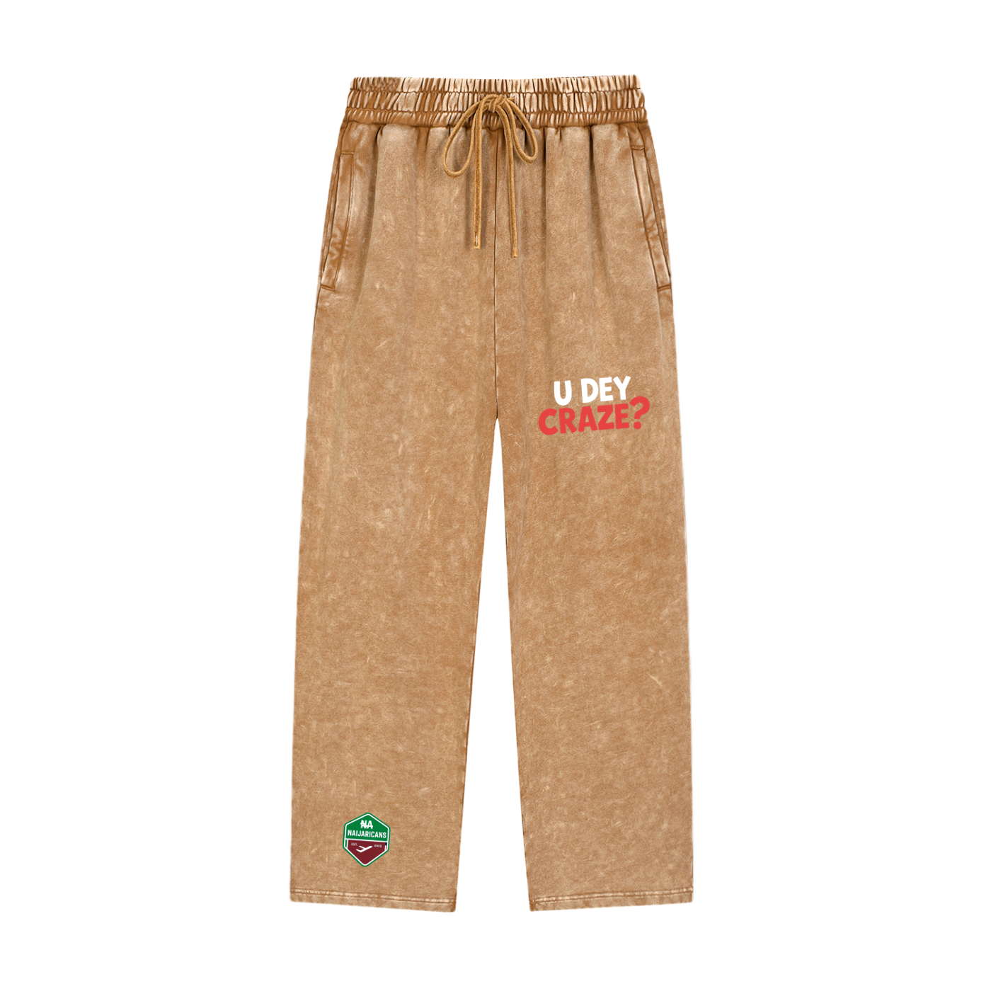 Snow Wash Heavyweight "U Dey Craze" Sweatpants